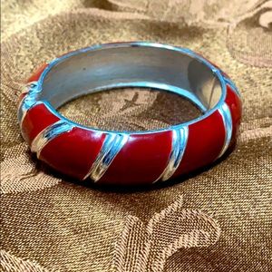 3/$10 Red & Silver Cuff Bracelet